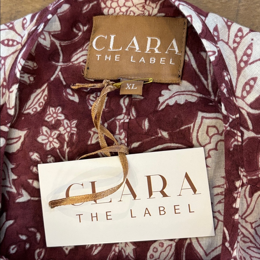 Victoria Dunn Clara the Label Flowy Boho Mini Dress 100% Cotton Handmade XL NWT - Picture 5 of 8